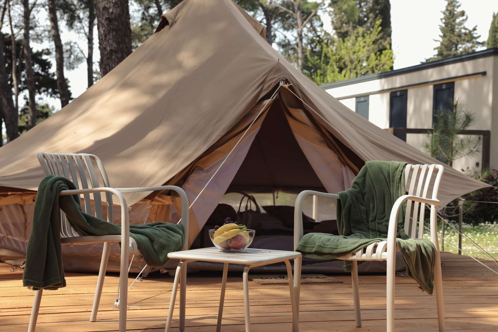 Cozy Bell Tents Now Available at Camp Vransko Lake